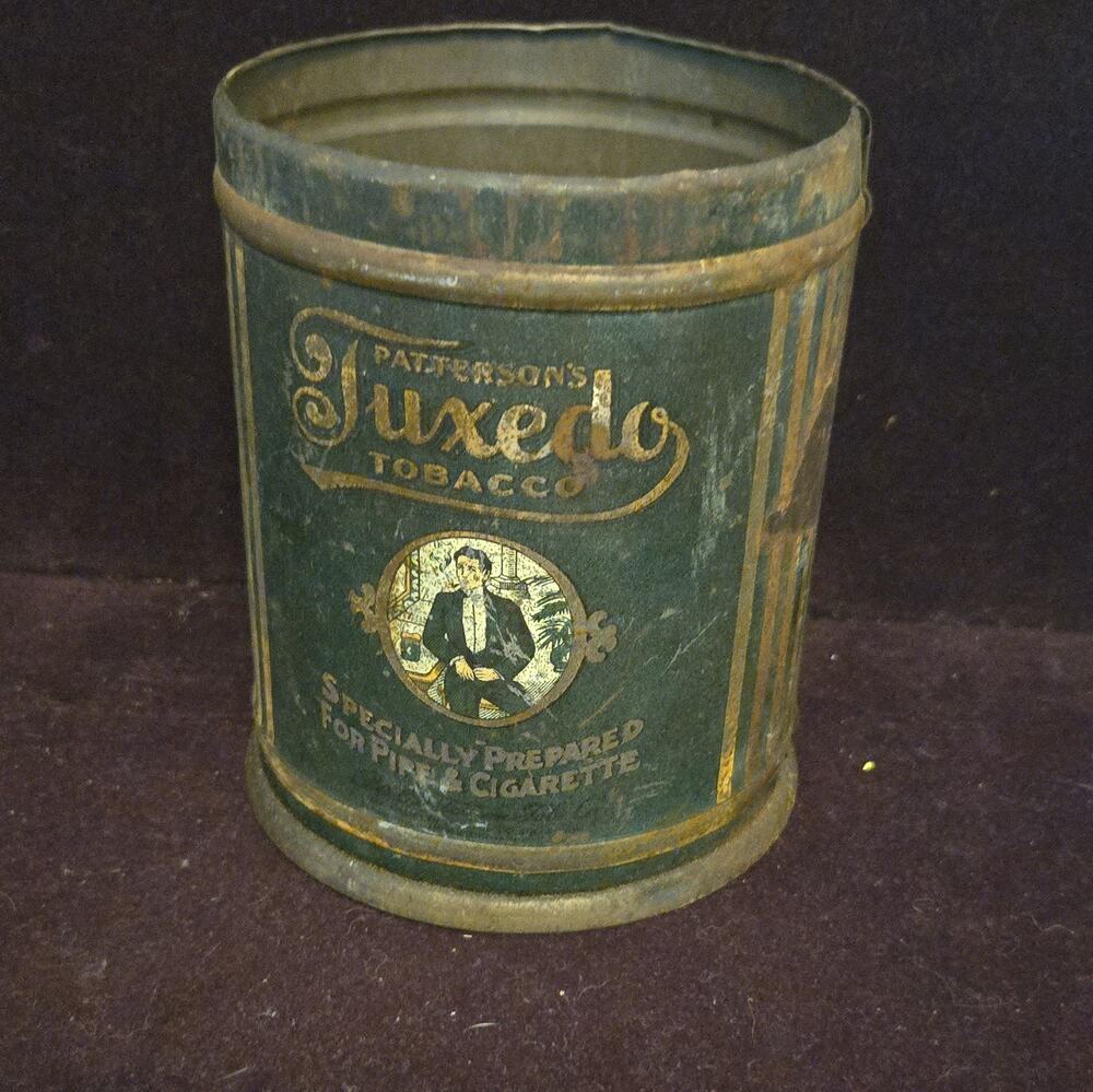 Patterson's Tuxedo Tobacco Tin, Specially Prepared for Pipe & Cigarette